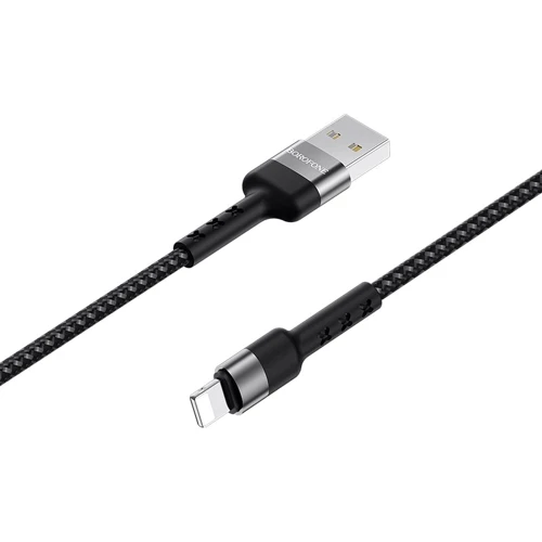 Кабель Borofone USB Cable to Lightning Advantage 1m Black (BX34)