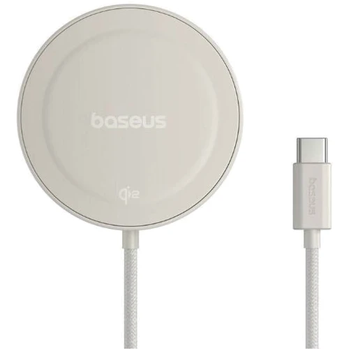 Зарядное устройство Baseus Wireless Charging Magnetic Mini4 Stand Qi2 15W Titanium Gold (P10273300G21-00) for Apple iPhone 16 I 15 I 14 I 13 I 12 series: Кабель в комплекте встроенный