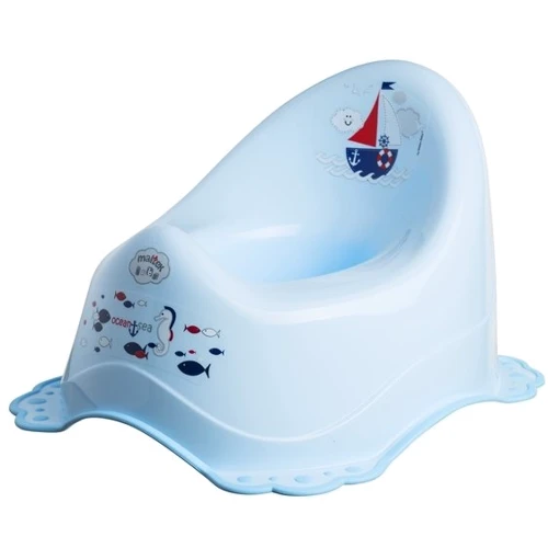 Горшок Maltex Baby Океан и Море с нескользящими резинками Голубой (3910518)