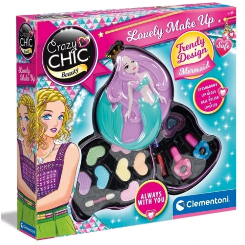 Набор детской косметики для макияжа Clementoni Lovely Make Up Mermaid серия Crazy Chic (8005125186426): Производитель Clementoni