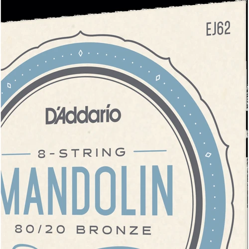 Струна для гитар Струны для мандолины D'ADDARIO EJ62 MANDOLIN 80/20 BRONZE LIGHT (10-34): В комплекте Набор из 8 струн