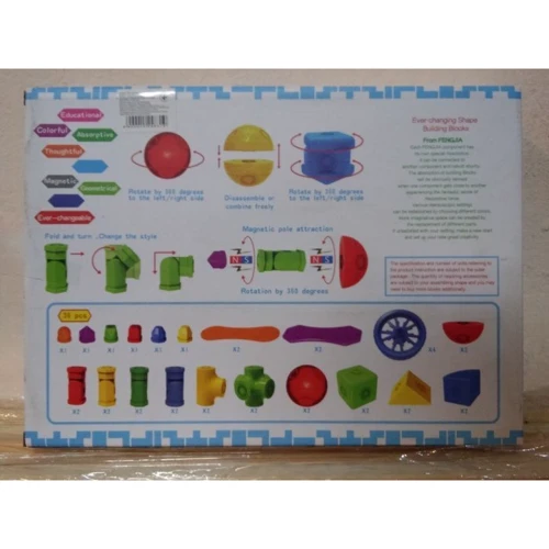 Магнитный конструктор Magnetic Blocks (FJ3088/3388) 2 вида фото 3
