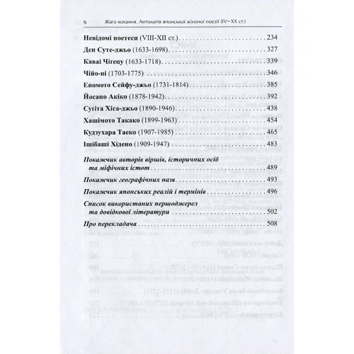 Жага кохання. Антологія японської жіночої поезії (IV-XX ст.): ISBN 978-966-489-248-0