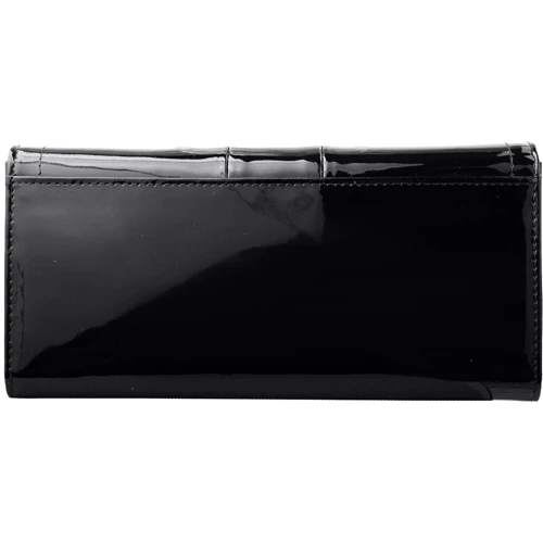 Женский кошелек Smith&Canova черный (FUL-28536-blkpatent): Материал Натуральная кожа