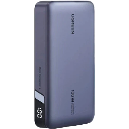Внешний аккумулятор Ugreen Power Bank 20000mAh PB720 Two-way FC 100W Gray (25188): Встроенный кабель нет