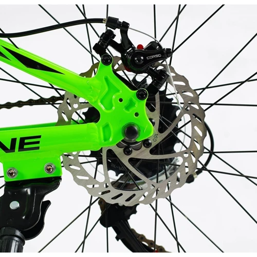 Велосипед спортивный Corso SkyLine 24" (SL- 24055): Амортизация одноподвесный