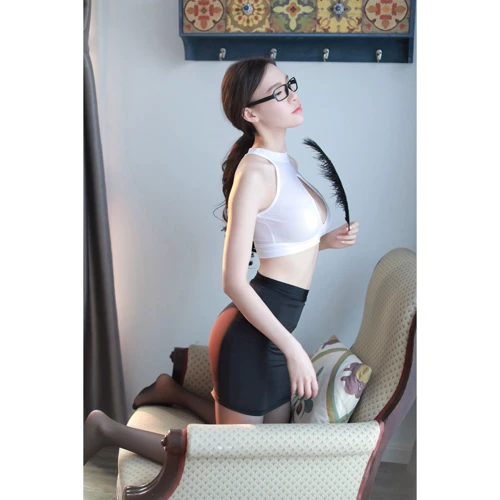 Игровой костюм Секретарша NDS 8054 White/Black M/L (23590)