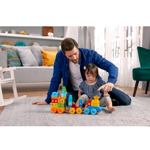 Конструктор Mega Bloks Музыкальный паровозик 50 деталей (FWK22)