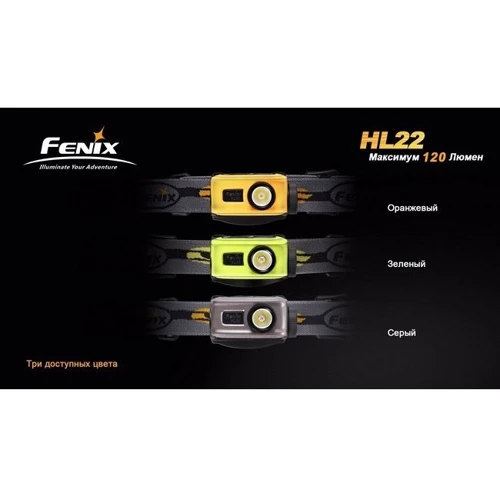 Ліхтар Fenix HL22R4 Gray: Сертифікат захищеності IPX6