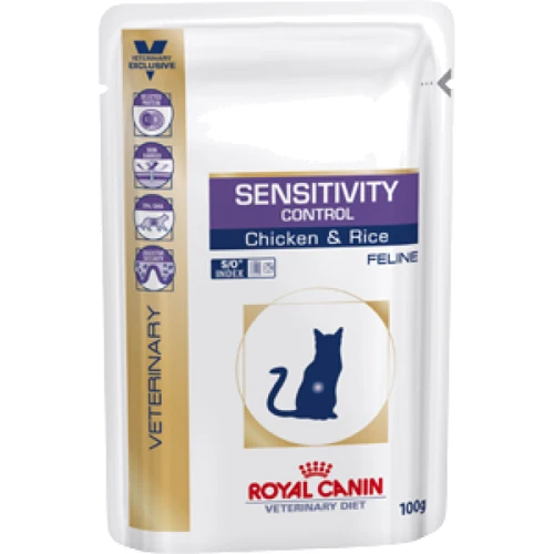 Корм Royal Canin Sensitivy Control Feline с курицей при непереносимости кормовых продуктов, 100 г