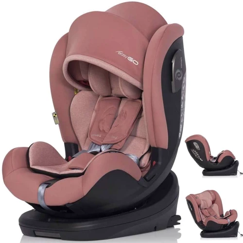 Автокресло EasyGo Convert izofix 0-36 9024-ECis-08 Rose, розовый фото 9