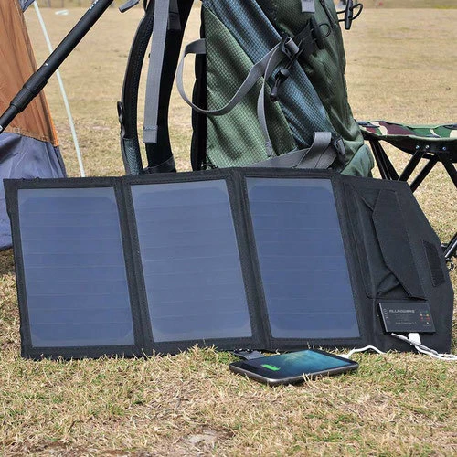 Внешний аккумулятор Солнечная панель Allpowers 21W with Power Bank 10000mAh (AP-SP-002-BLA-NEW) фото 9