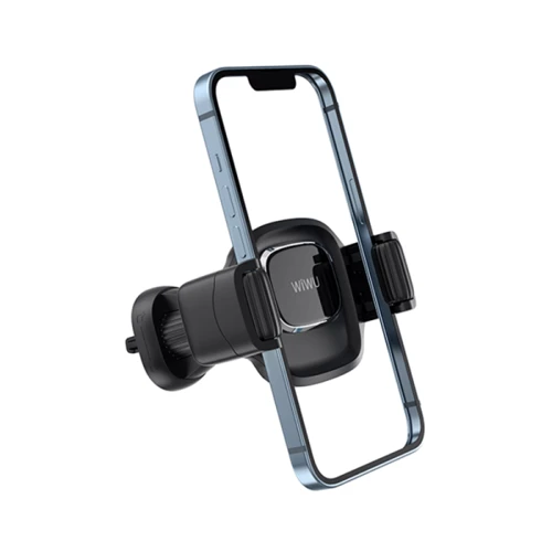 Держатель WIWU Car Holder Air Vent Handsfree Shockproof CH009 Black фото 6