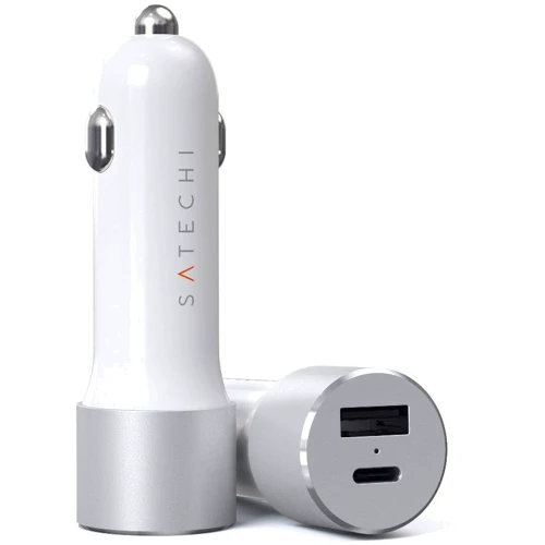 

Satechi Usb Car Charger USB+USB-C 72W Silver (ST-TCPDCCS)
