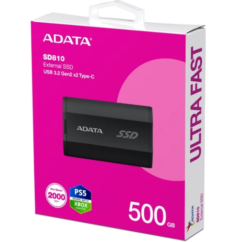 ADATA SD810 500 GB (SD810-500G-CBK) UA: Форм-фактор Portable
