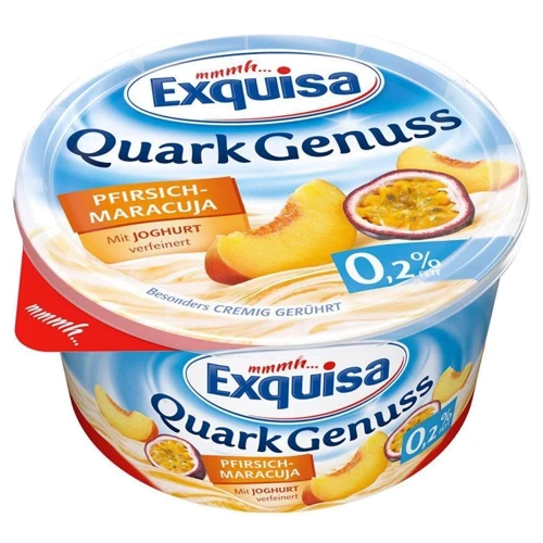 Сырный десерт Exquisa персик-маракуйя 0,2% 500 г (WT2950)