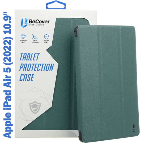 Аксесуар для iPad BeCover Direct Charge Pen з Pencil Mount Dark Green для iPad Air 2020/iPad Air 2022 (708776): Тип аксесуара чехол