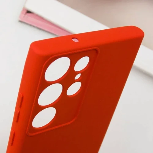 Чехол для телефонов Lakshmi Case Silicone Cover Full Camera Red for Samsung S928 Galaxy S24 Ultra: Пленка в комплекте нет