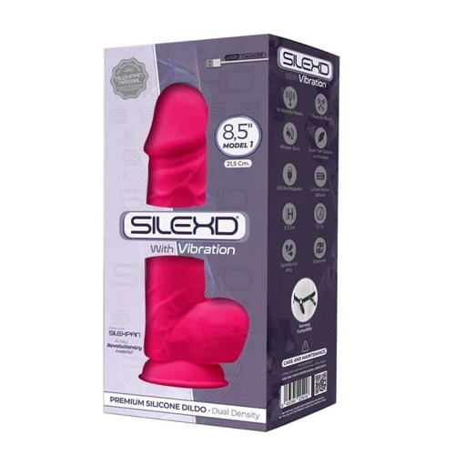 Фаллоимитатор с вибрацией SilexD Norman Vibro Pink (MODEL 1 size 8,5in)