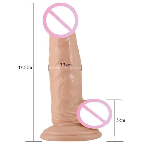 Фаллоимитатор LoveToy Real Extreme Dildo Flesh 7"