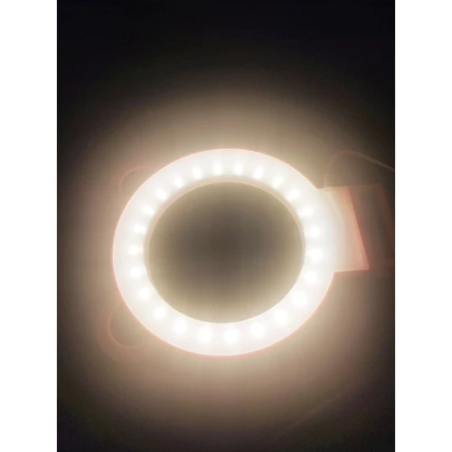 Кільцева світлодіодна лампа MIC з рожевими вушками (C57876)