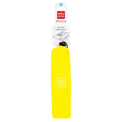 Миска складная WAUDOG Silicone 385х230х50 мм желтый (50808)
