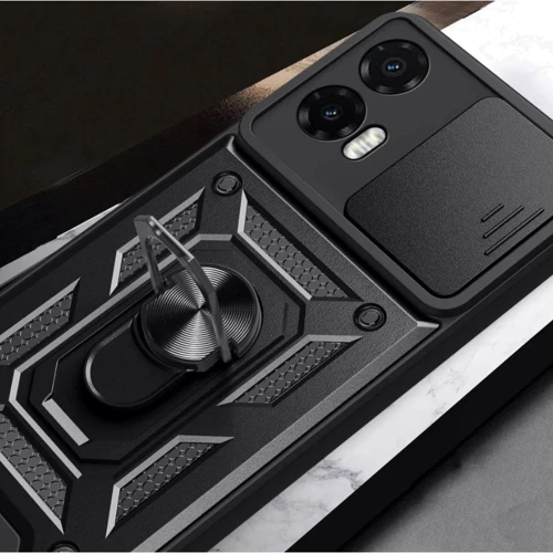 Чохол для телефона BeCover Military Black для Motorola Moto G35 (713089): Тип накладка на заднюю часть