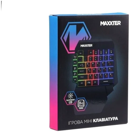 Клавиатура Maxxter KBG-OH-01B-UA USB UA Black (KBG-OH-01B-UA) UA