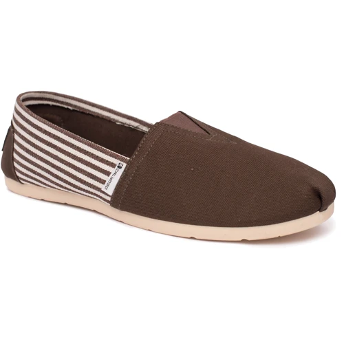 Слипоны мужские Calypso 0167-003 42 коричневые текстиль