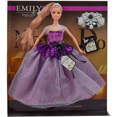 Кукла Emily QJ081/QJ081D 2 вида с аксессуарами: Высота, см 29