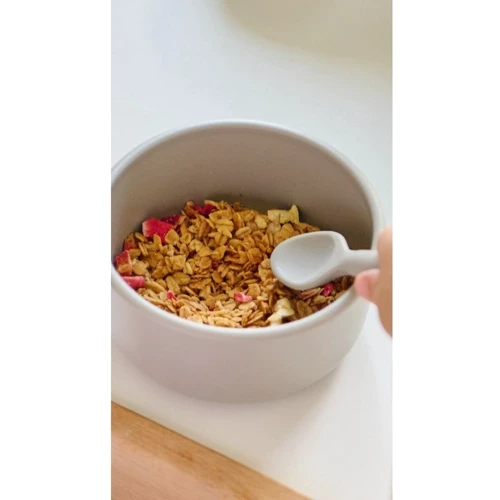 Глибока тарілка MinikOiOi силіконова Basics-Bowl Powder Grey (101080104): Тип Тарелка