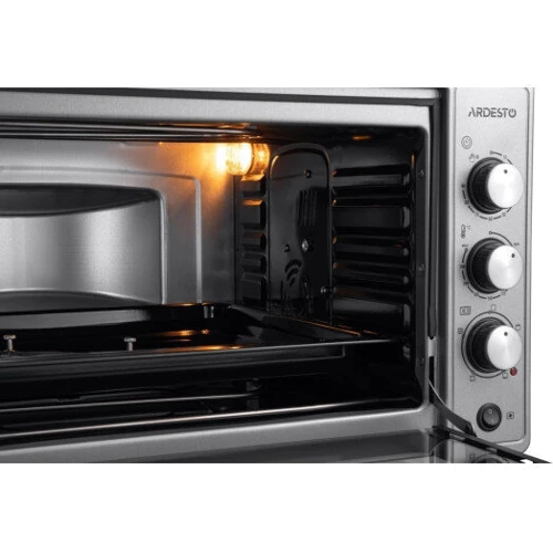 Электродуховка настольная Ardesto MEO-N52RCGR: Размеры 57x33x49.8 см (ШxВxГ)