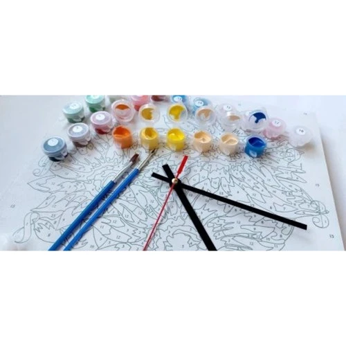 Часы-картина по номерам Art Story Львы 30х30 см (ASG007)