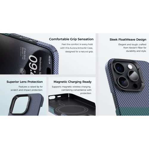 Чехол для iPhone Benks MagClap ArmorAir Case Aurora for iPhone 15 Pro Max: Тип аксессуара чехол