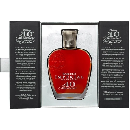 Ром Barcelo "Imperial Premium Blend" 40 Aniversario подарункове пакування 43% 0.7 л (WHS7461323129473): Країна виробник Доминиканская республика