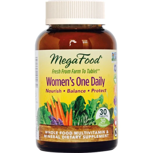MegaFood Women's One Daily Whole Food Multivitamin & Mineral 30 Tabs Мультивитамины и минералы для женщин