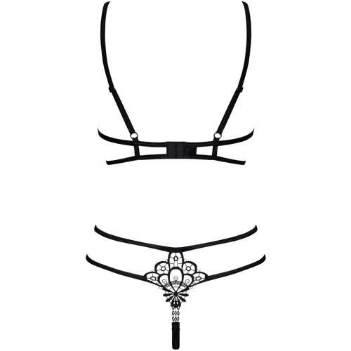 Сексуальный комплект Obsessive Badossa 2-pcs set black L/XL