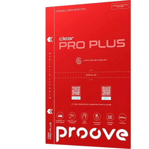 Захисна плівка для iPhone Proove Hydrogel Screen Protection PRO PLUS Clear: Тип захисту екрана на экран