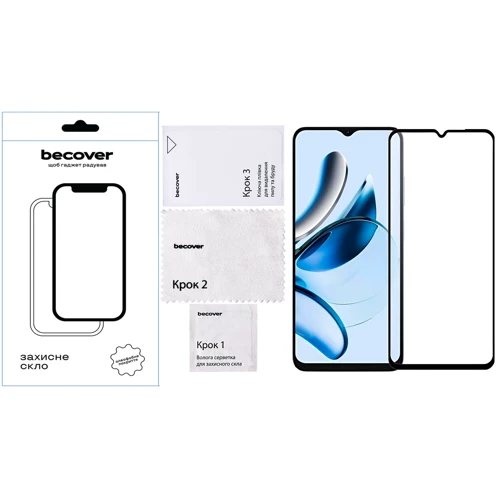 BeCover Tempered Glass Black for Blackview Color 8 (712127)