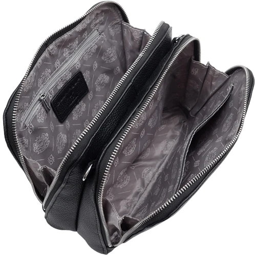 Женская сумка через плечо Der Flinger черная (SHIDF2020516-black): Фактура Матовая, Зернистая