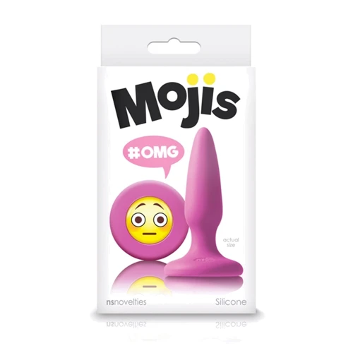 NS Novelties Mojis Mini Plug #OMG маленькая анальная пробка, 7x2 см, розовый