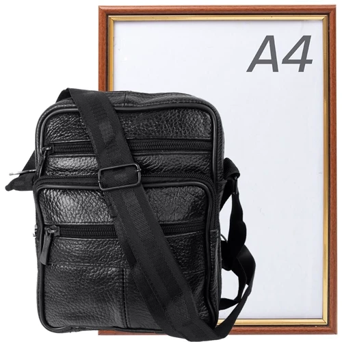 Мужская сумка через плечо Valiria Fashion черная (3DETAW8091-2): Тип ручки Плечевой ремень, Без ручки
