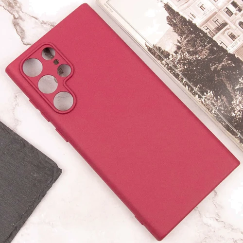 Чохол для телефона Lakshmi Case Silicone Cover Full Camera Marsala для Samsung S928 Galaxy S24 Ultra: Матеріал силикон