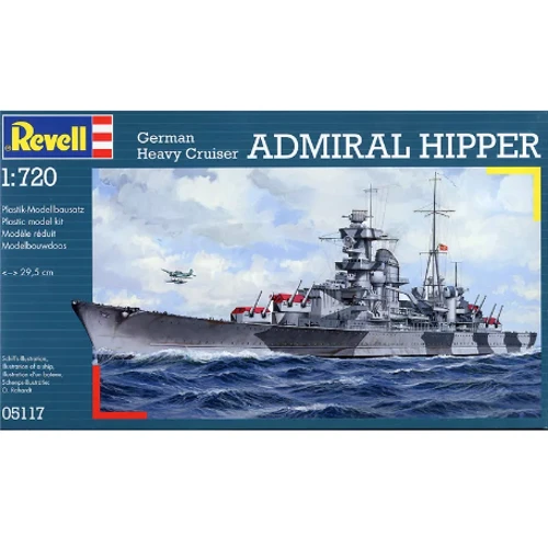 Модель Revell Тяжелый крейсер Kreuzer Admiral Hipper 1:720 (5117)