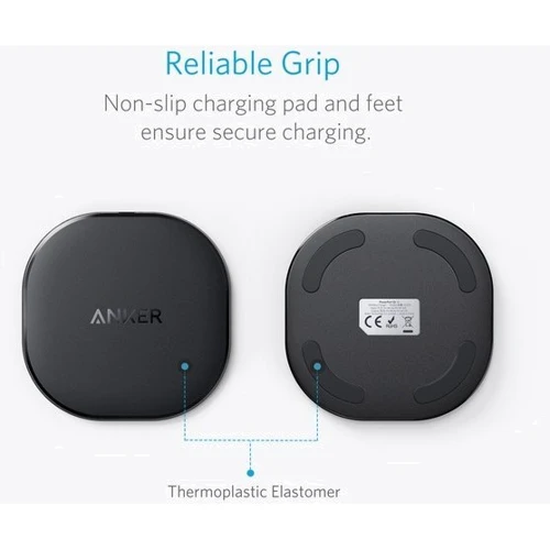 Зарядний пристрій ANKER Wireless Fast Charger 10W Black (A2513H12) фото 6