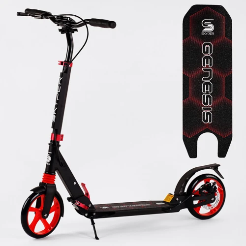 Двухколесный самокат Skyper Genesis Black and red (116417): Количество колес 2