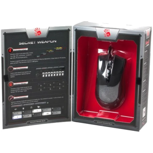 Мышь A4tech Bloody AL90A USB Black: Максимальное разрешение сенсора, dpi 8200 dpi