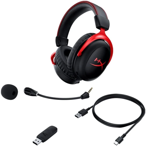 Навушники HyperX Cloud II Wireless Black / Red (HHSC2X-BA-RD/G / 4P5K4AA): Тип конструкції повнорозмірні