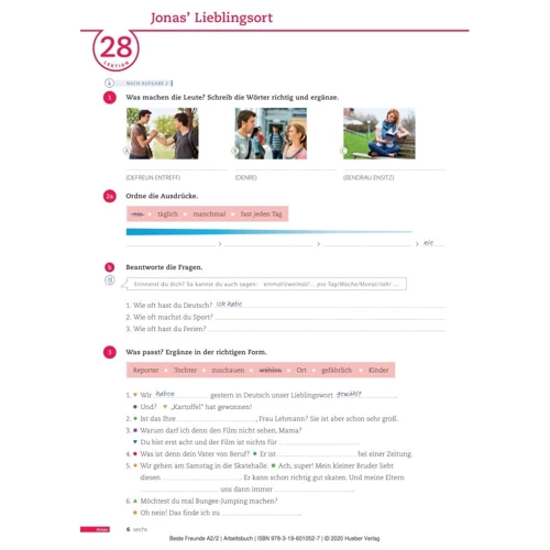 Beste Freunde A2.2: Arbeitsbuch mit AR-App: Количество страниц 96