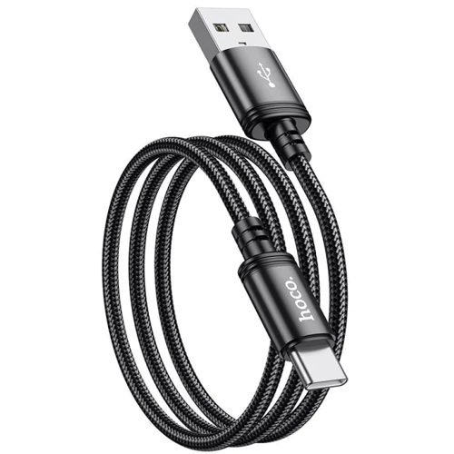 Кабель Hoco USB Cable to USB-C X89 Wind 3A 1m Black